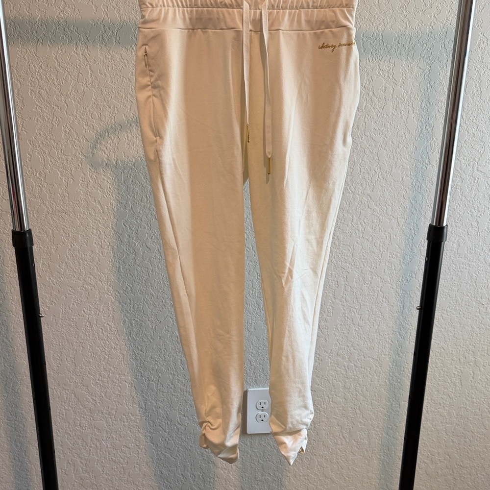 Gymshark Whitney Simmons Cream Jogger Pants